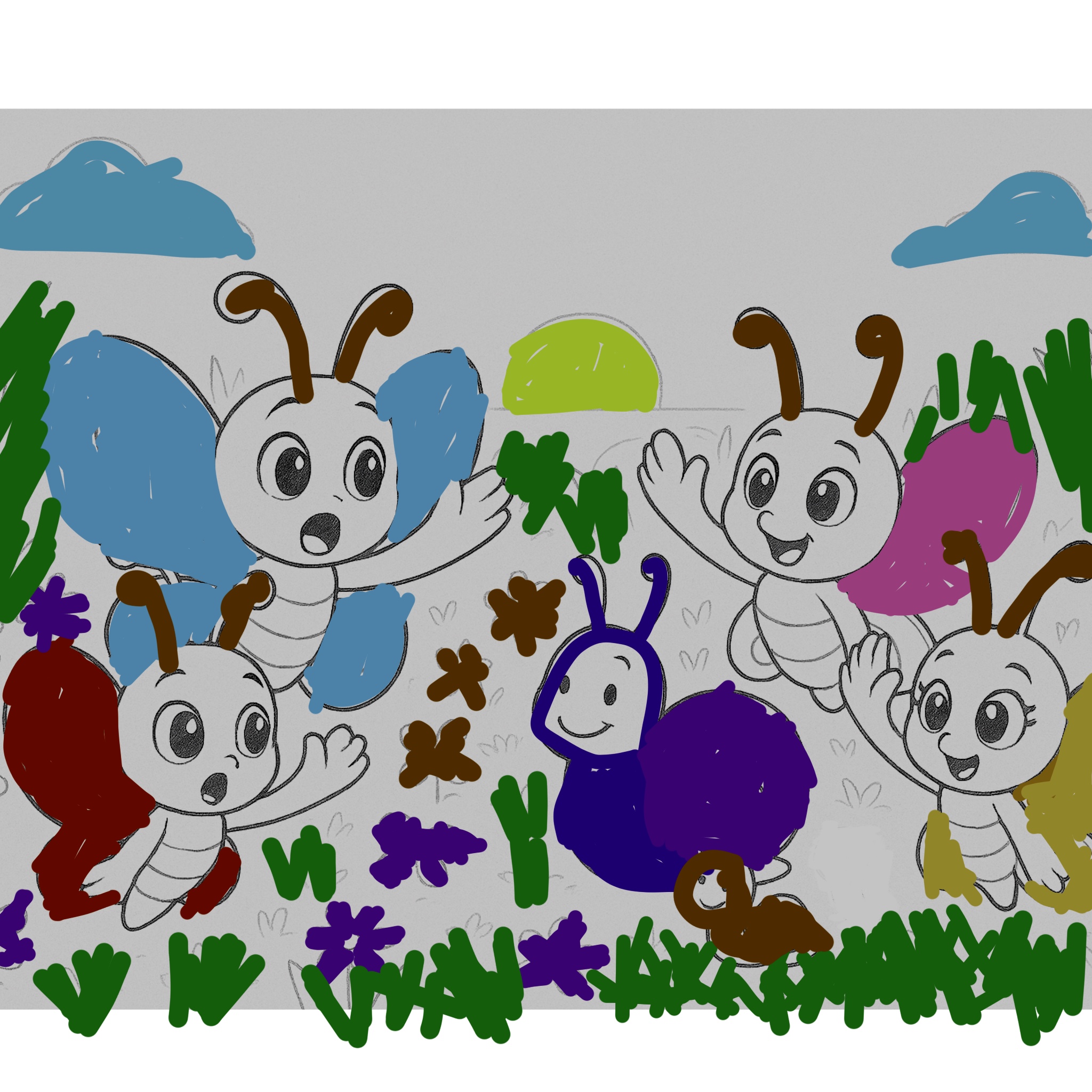flutterbys and snails
