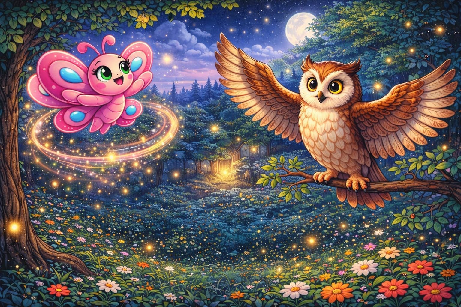 Cover: The Flutterbys - Mr Oakes Midnight Adventure