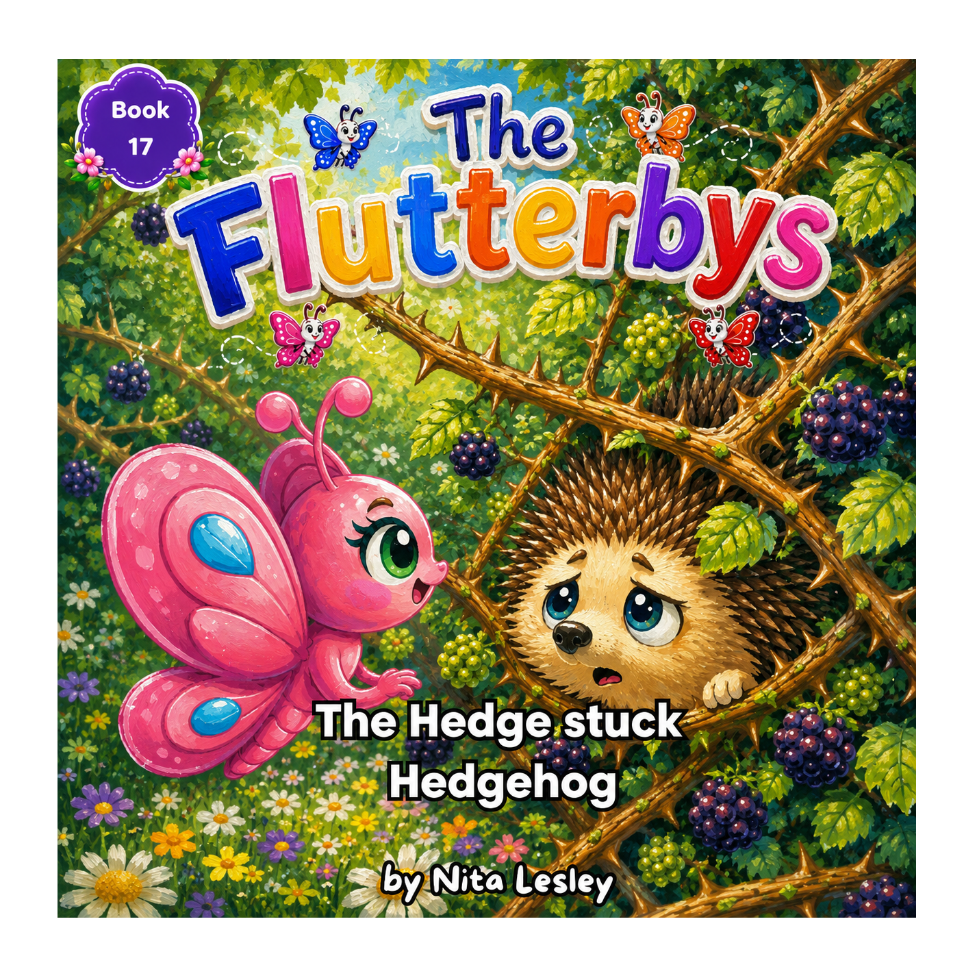 Cover: The Flutterbys � The Hedge stuck Hedgehog