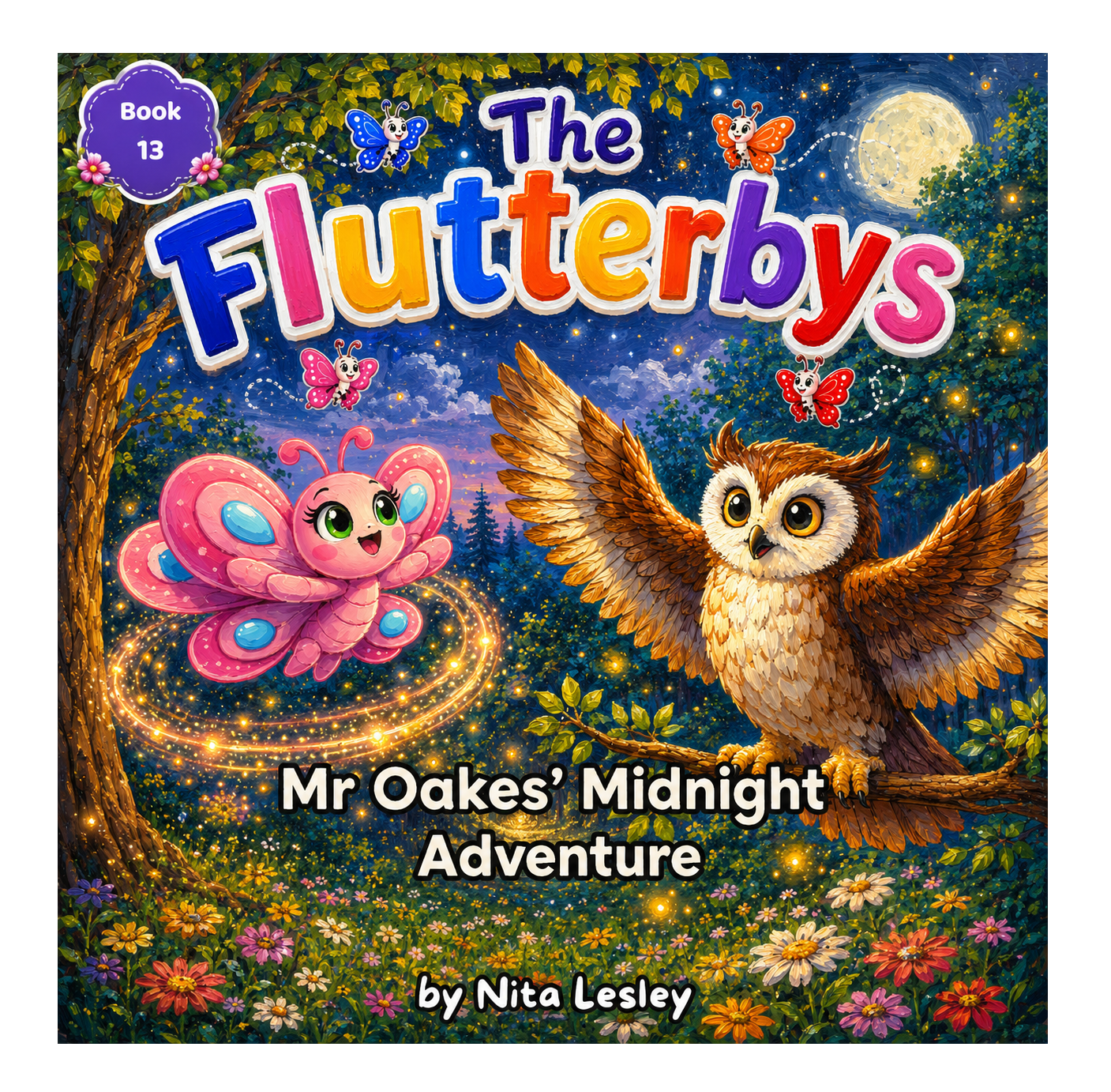 Cover: The Flutterbys - Mr Oakes Midnight Adventure
