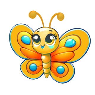 Ollie the orange Flutterby