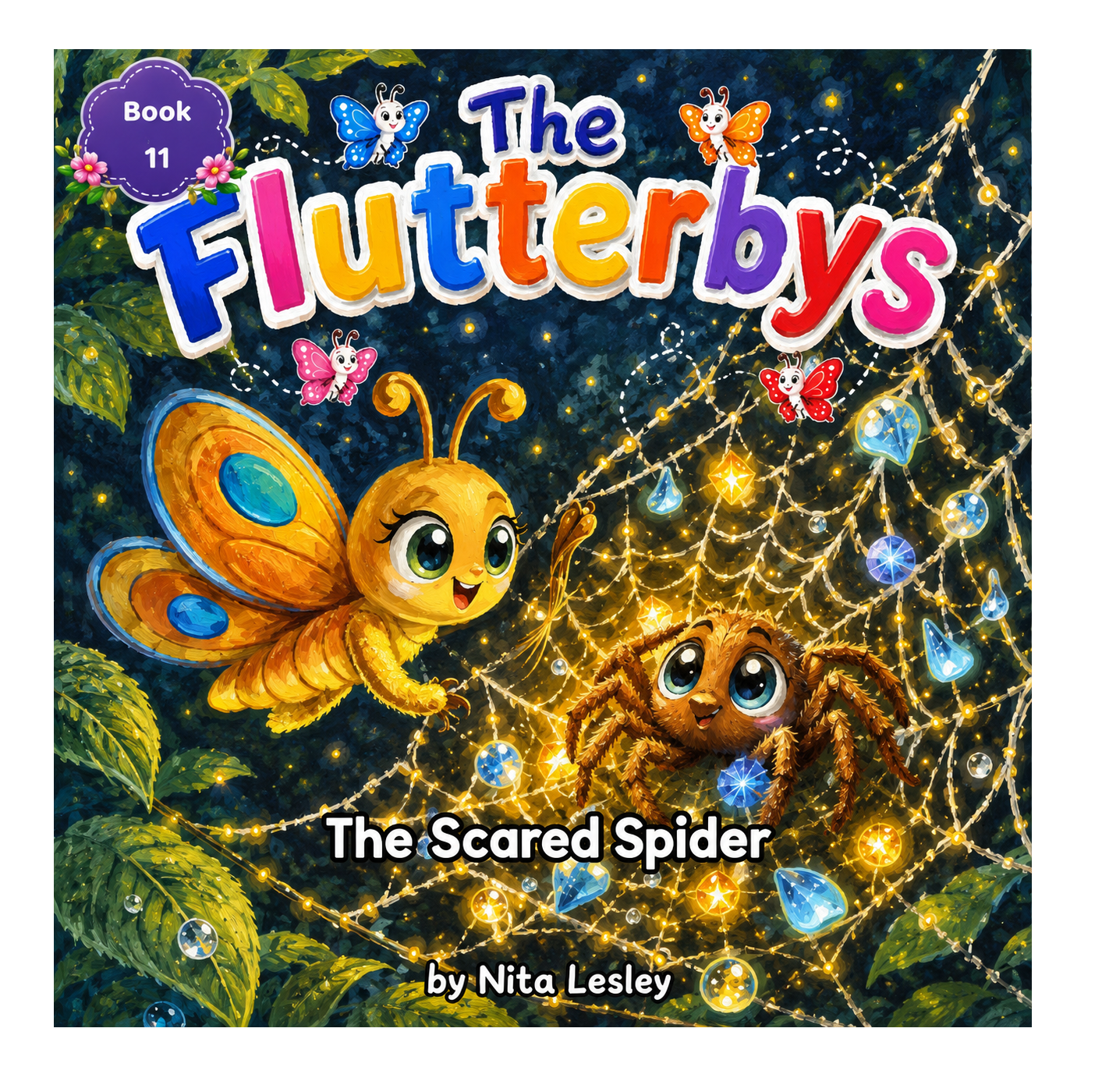 Cover: The Flutterbys  The Scared Spider