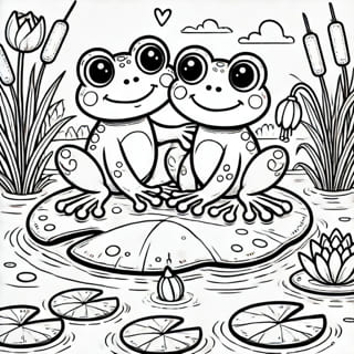 Colouring page: Flutterby Friends