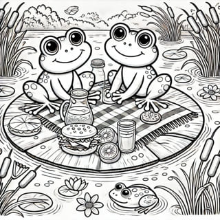 Colouring page: Flutterby Friends