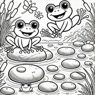 Colouring page: Flutterby Friends