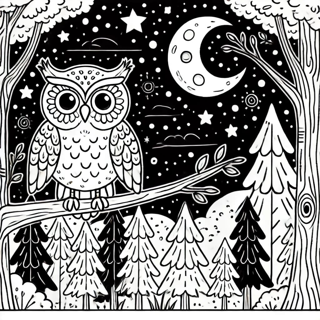 Colouring page: Flutterby Friends