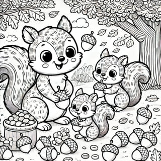 Colouring page: Flutterby Friends