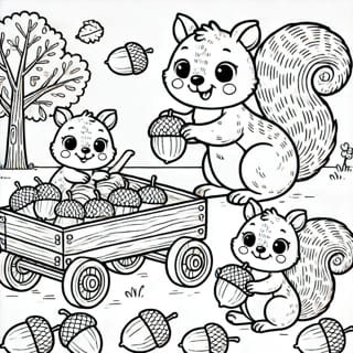Colouring page: Flutterby Friends