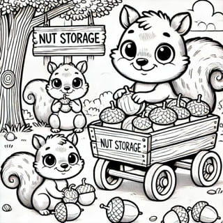 Colouring page: Flutterby Friends